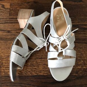 naturalizer silver sandals